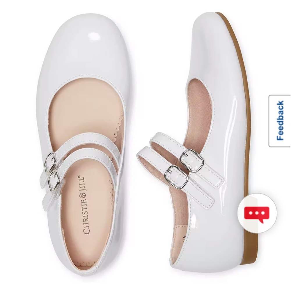 Never Used- Christine & jill toddler flat shoes Size 7